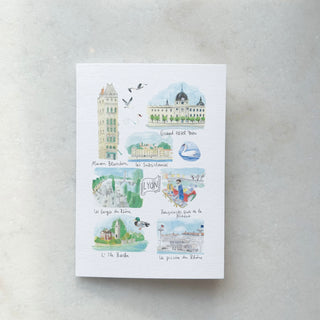 Carte de Lyon - Les quais