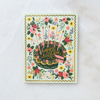 Carte Flower cake