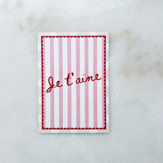 Carte Je t'aime