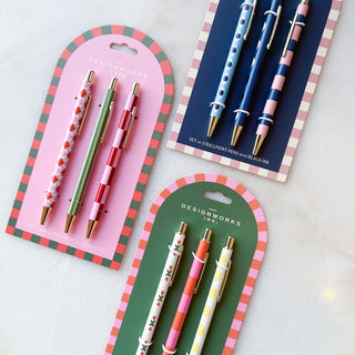 Set de 3 stylos  - Géométrique