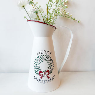 Vase cruche Couronne de Noël