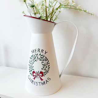 Vase cruche Couronne de Noël